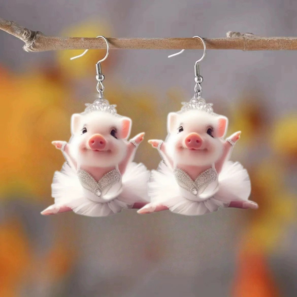 🐷Adorable Pink Pig Earrings