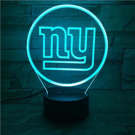 NEW YORK GIANTS 3D LED LIGHT LAMP