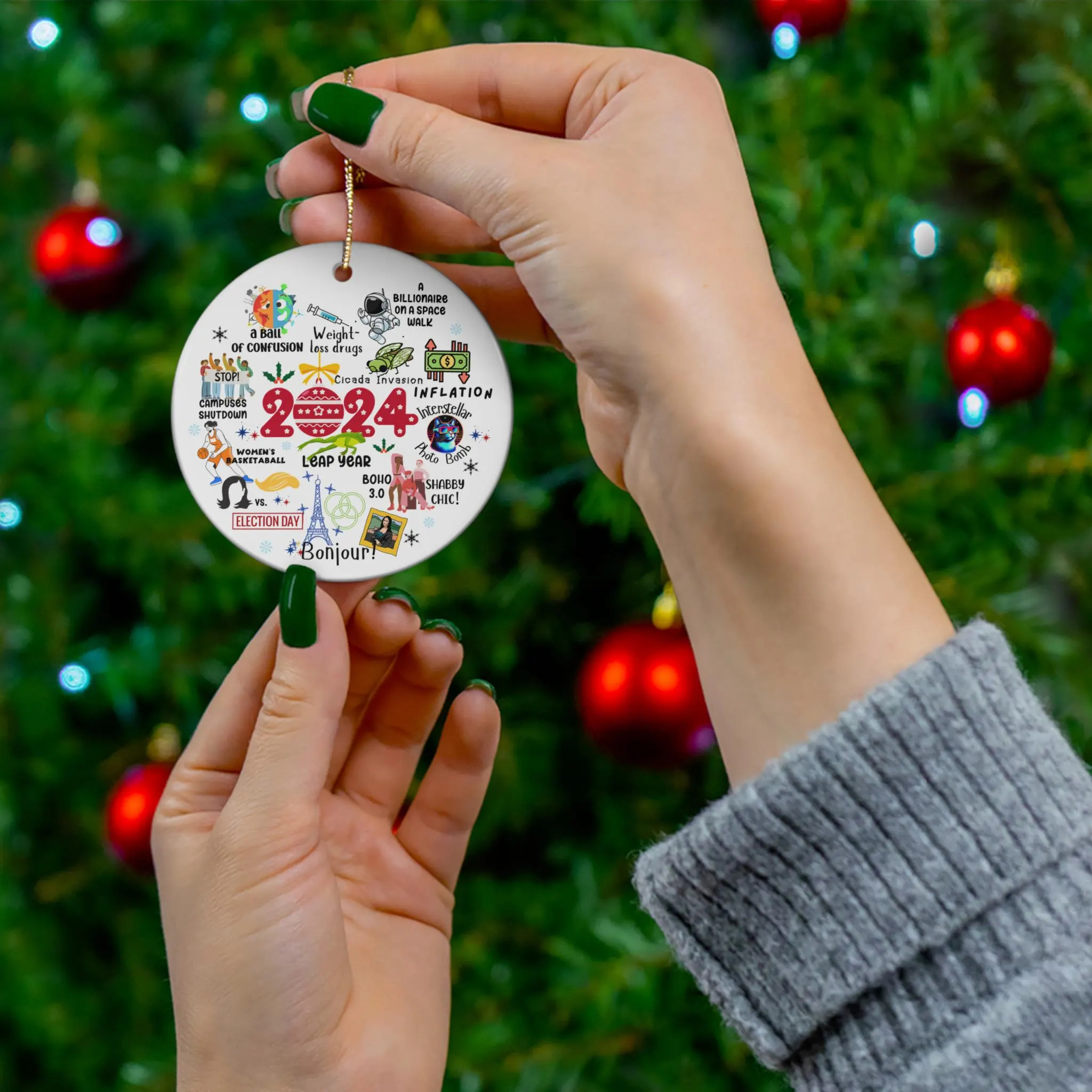 🎄Early Christmas Sale 49% OFF🎄2024 Notable Events Christmas Ceramic Ornament
