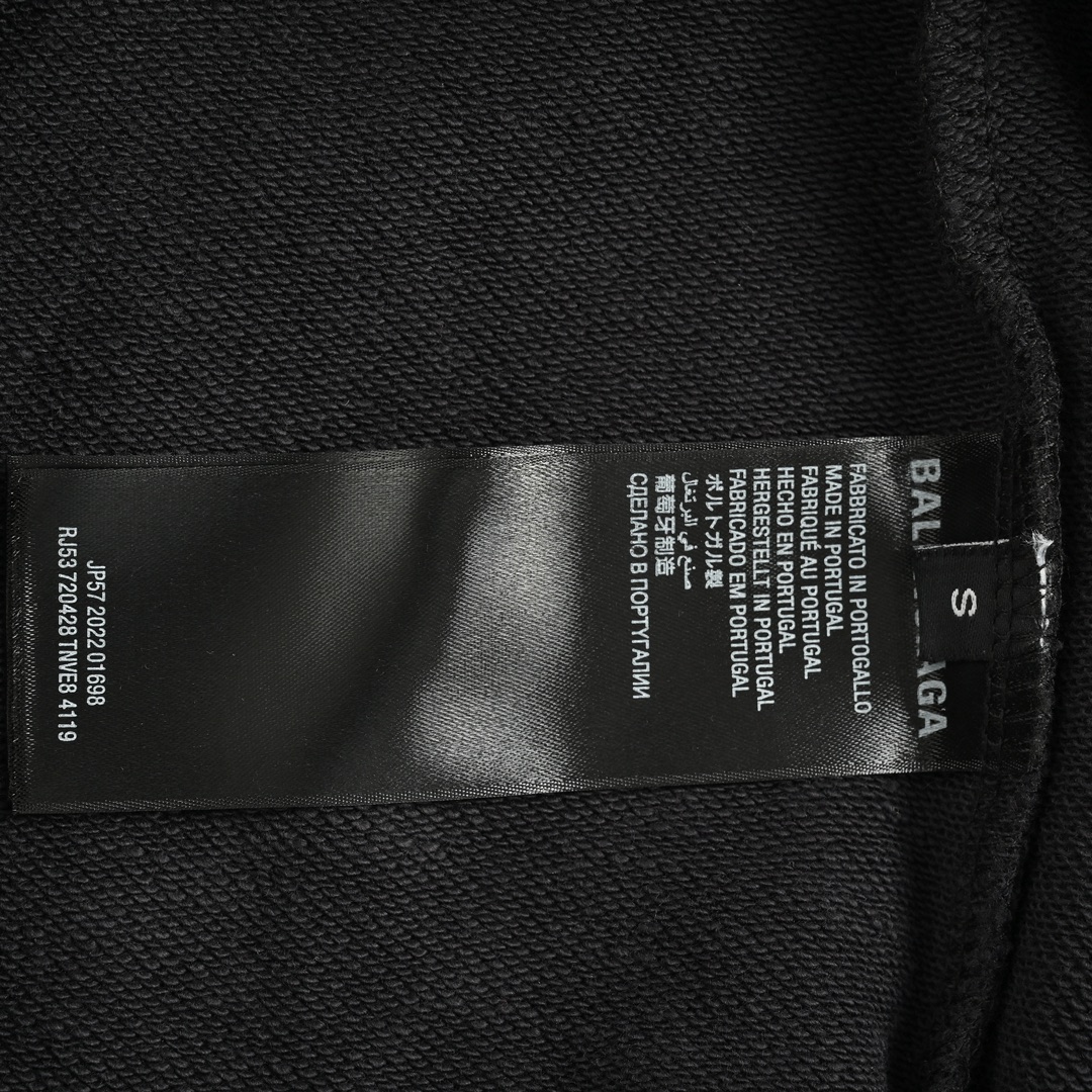 Balenciaga 24Fw Wireless Signal Letter Print Hoodie