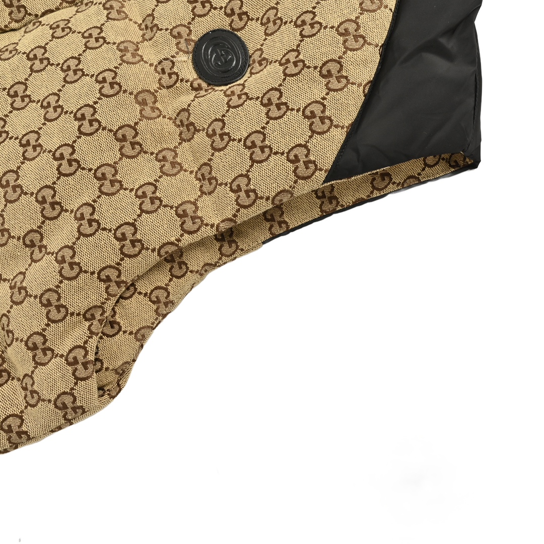 Gucci 24Fw all-over jacquard monogram patchwork down vest
