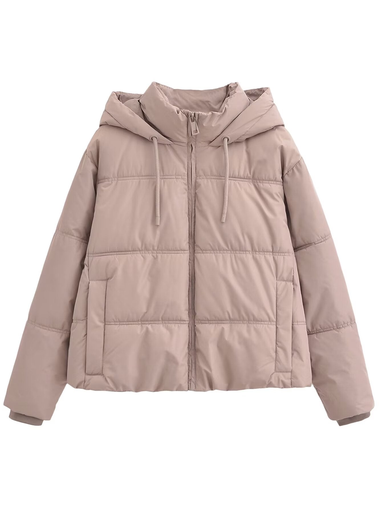 Winter Women Clothing All Match Casual Hooded Cotton Clothing Cotton Coat