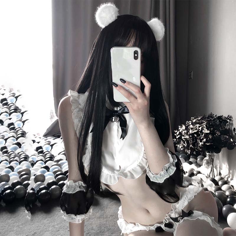 Bunny Tail Sexy Lingerie Oversleeves Leg Circle