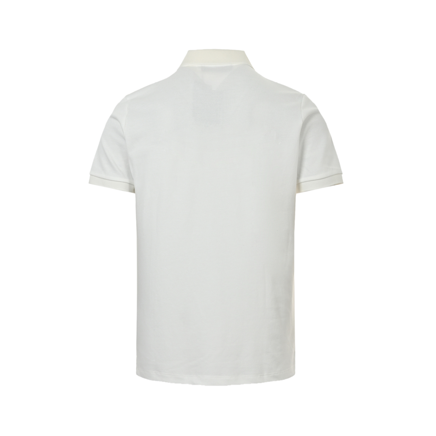 Prada 25ss triangle logo half zip polo short sleeve