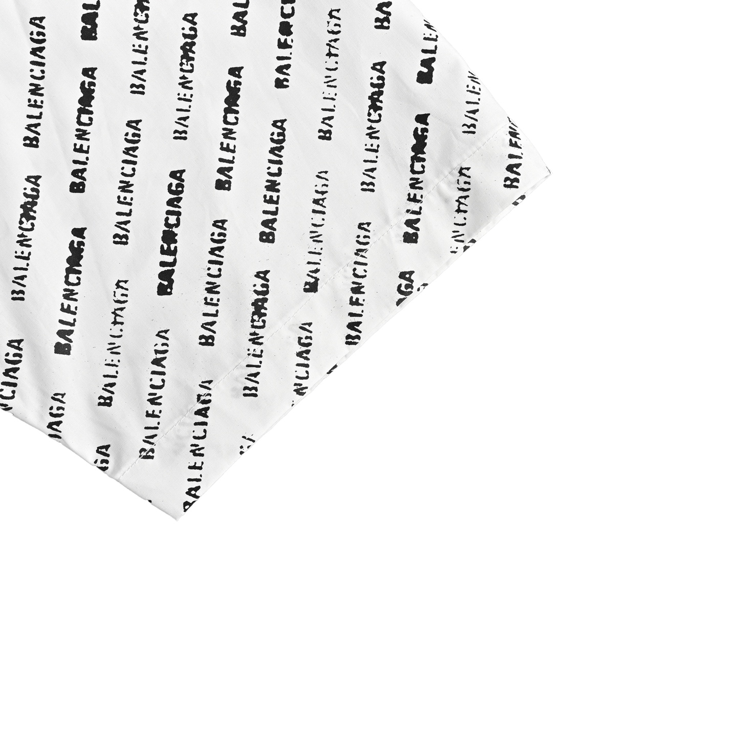 Balenciaga short-sleeved shirt with all-over lettering