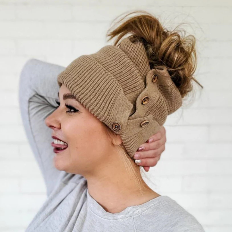 🔥Black Friday Flash Sale - 49% OFF🔥Button Up Beanie🔥BUY 2 FREE SHIPPING