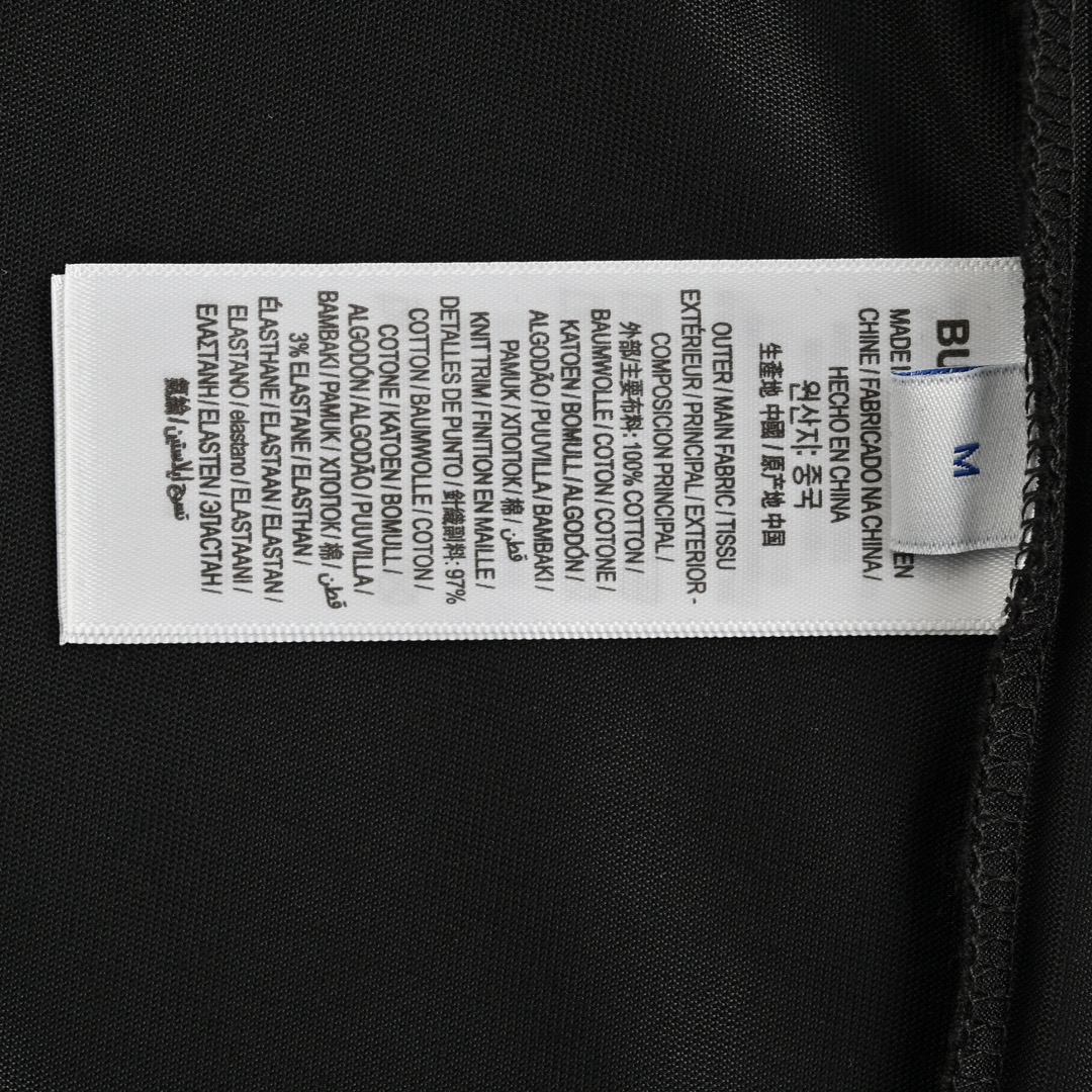 Burberry 24ss blue warhorse embroidered small logo short sleeve