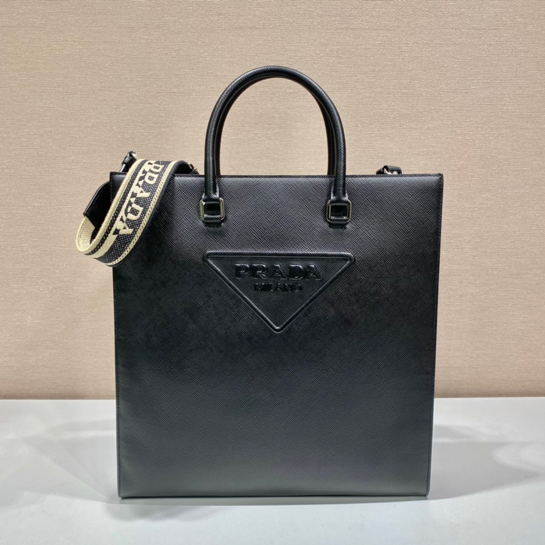 Prada Embroidered Web Tote Bag 2VG084