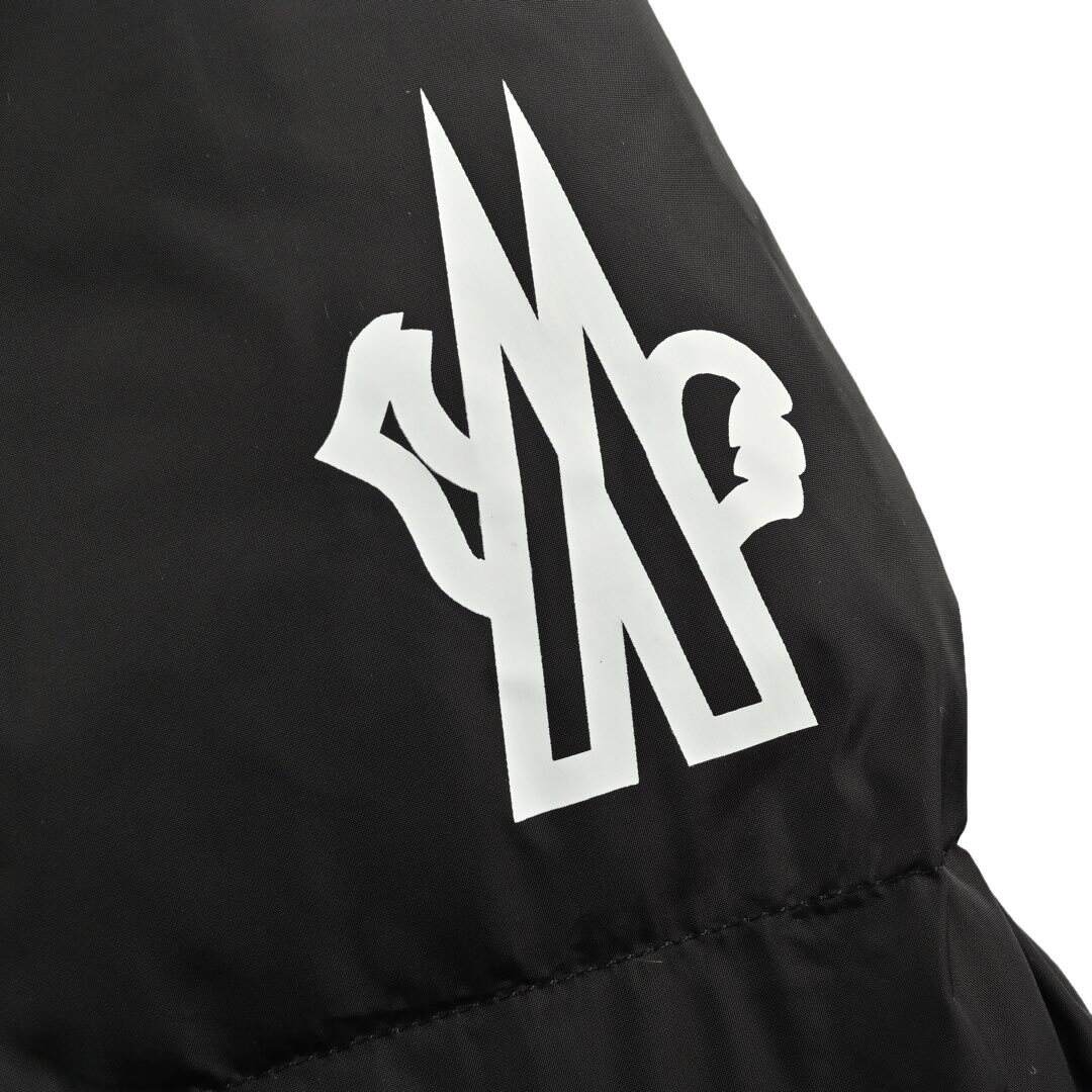 Moncler hooded ski down jacket with large chest and arm logo