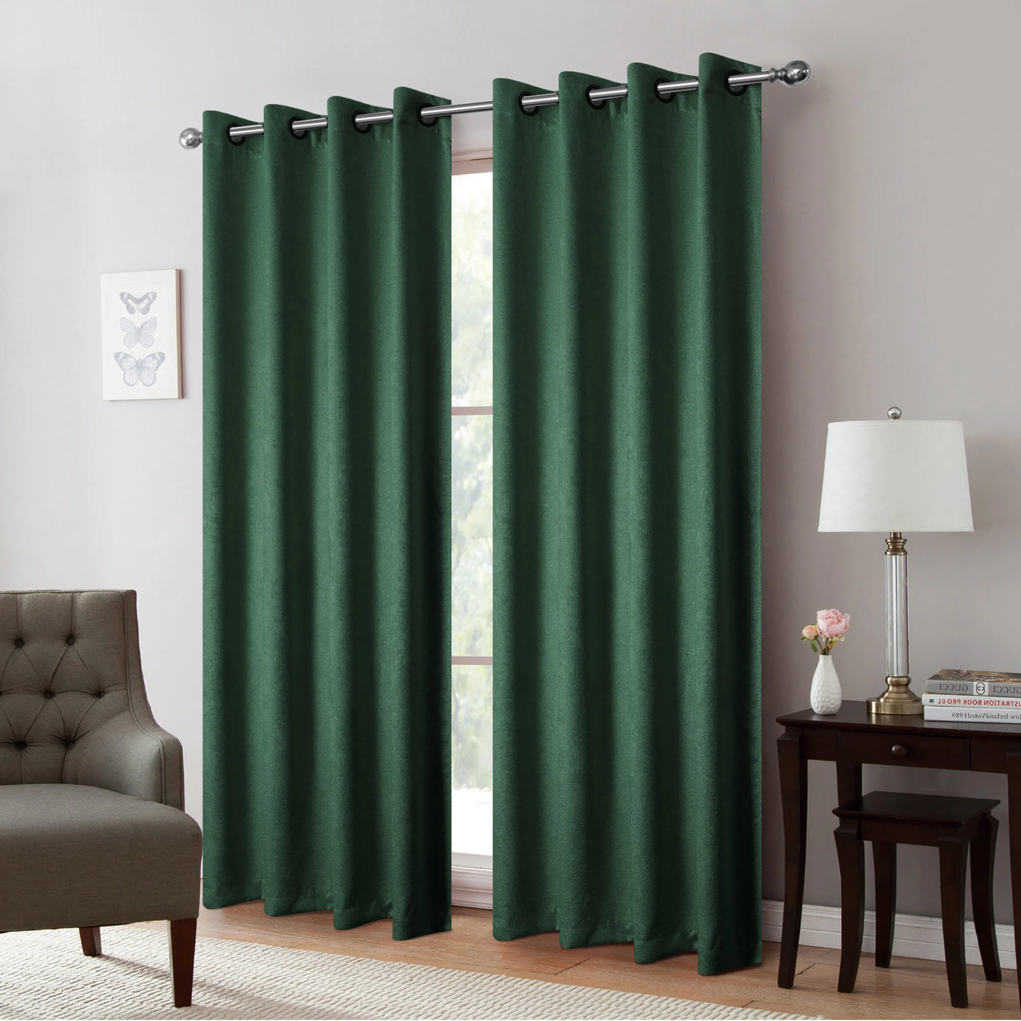 Isla Thermal Room Darkening Grommet Window Panel, 54x84 Inches