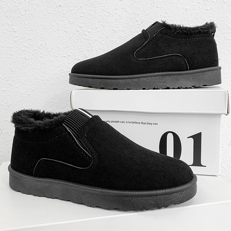 Men's Winter Plush Slip-On Snow Boots