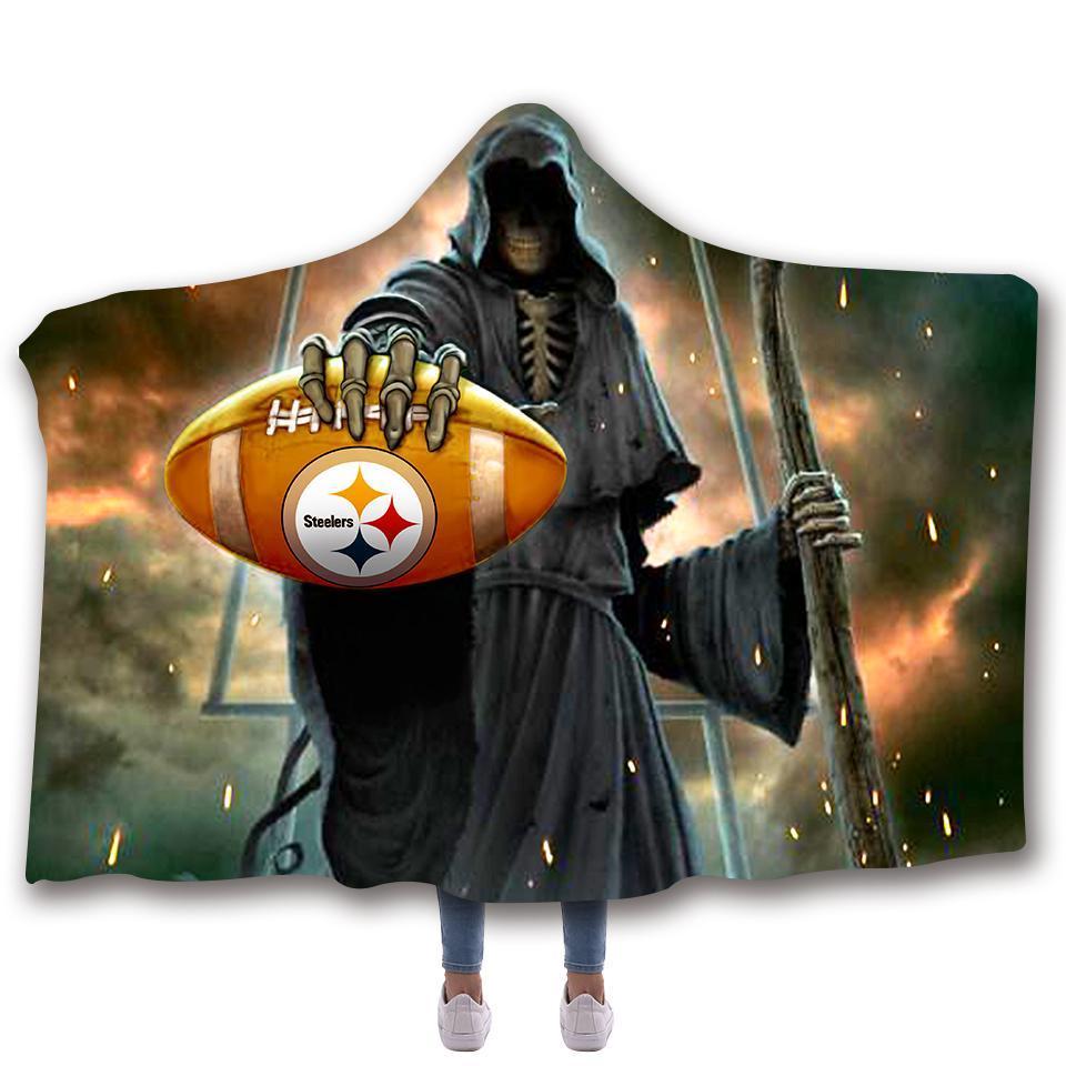 PITTSBURGH STEELERS CLASSIC 3D HOODED BLANKET