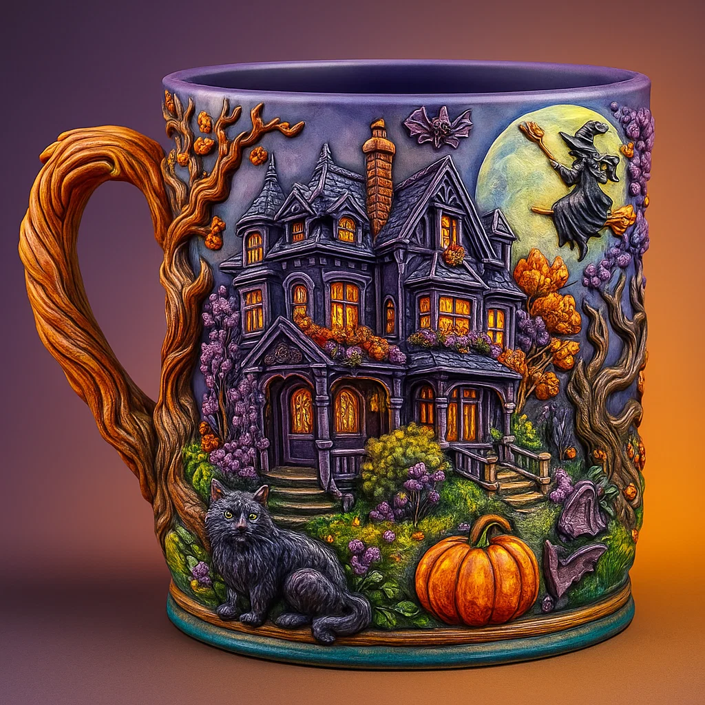 Haunted Mansion Halloween Sculpted Mug