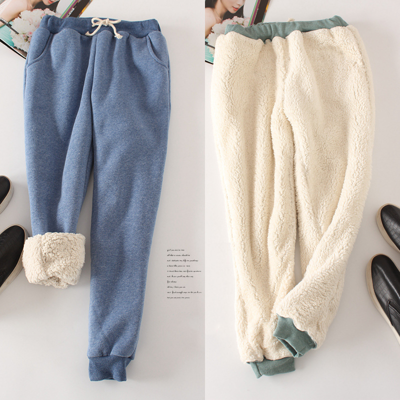 Sherpa Lined Sweatpants-Thermal & Slim