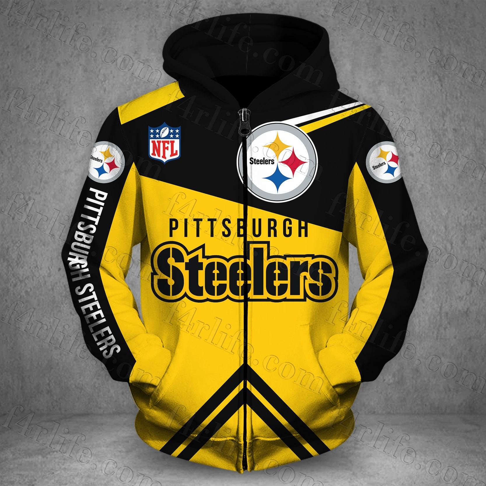 PITTSBURGH STEELERS LOVE HOODIE 3D VIP 17