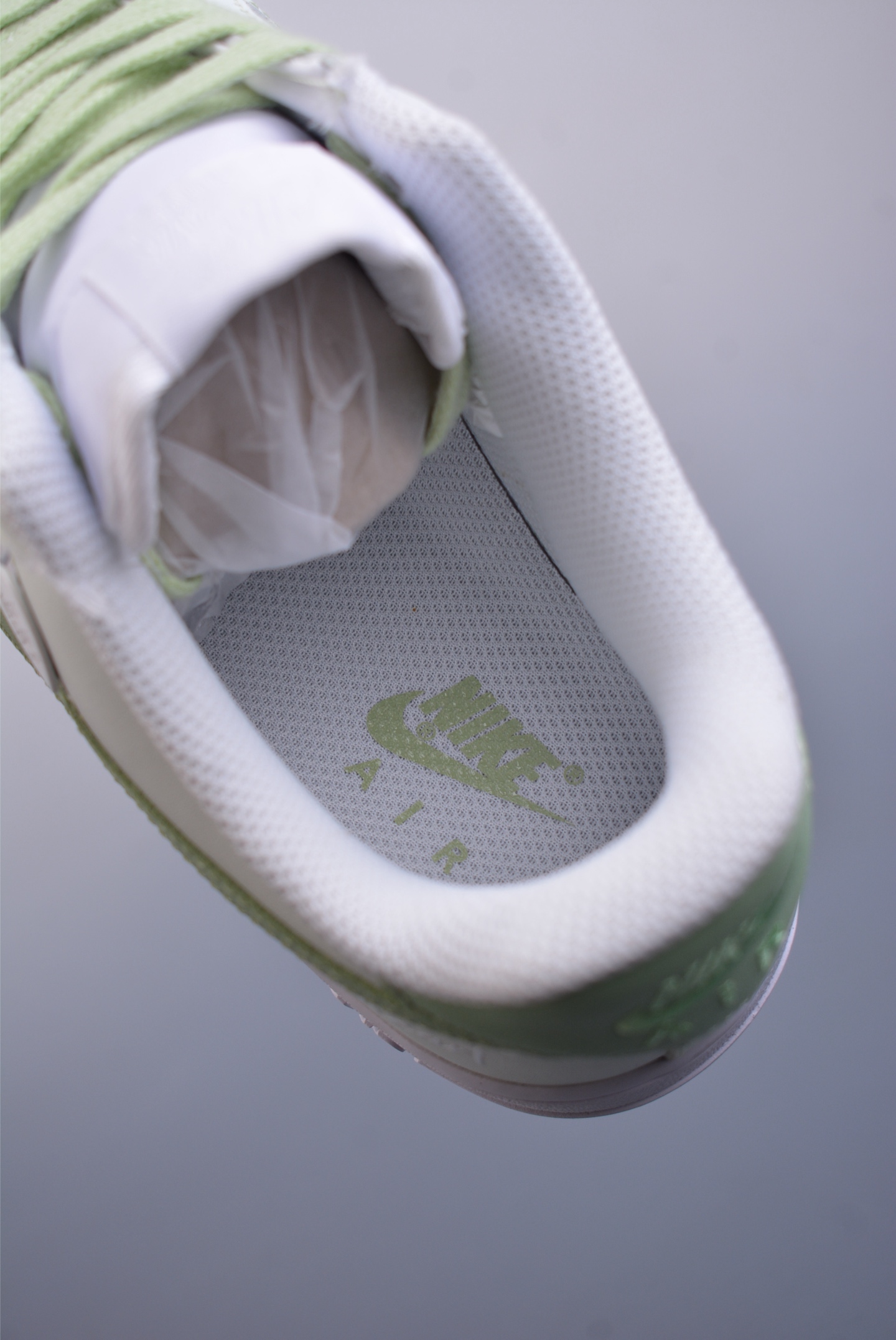 Stussy x Nike Air Force 1 07 Low Sneakers White Green Apple DY8899-002