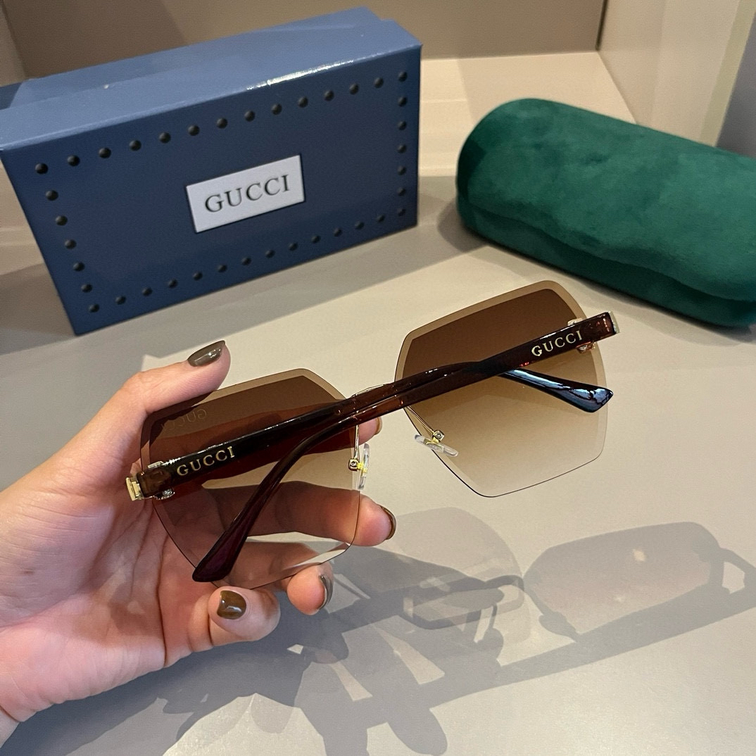 Gucci rimless sunglasses