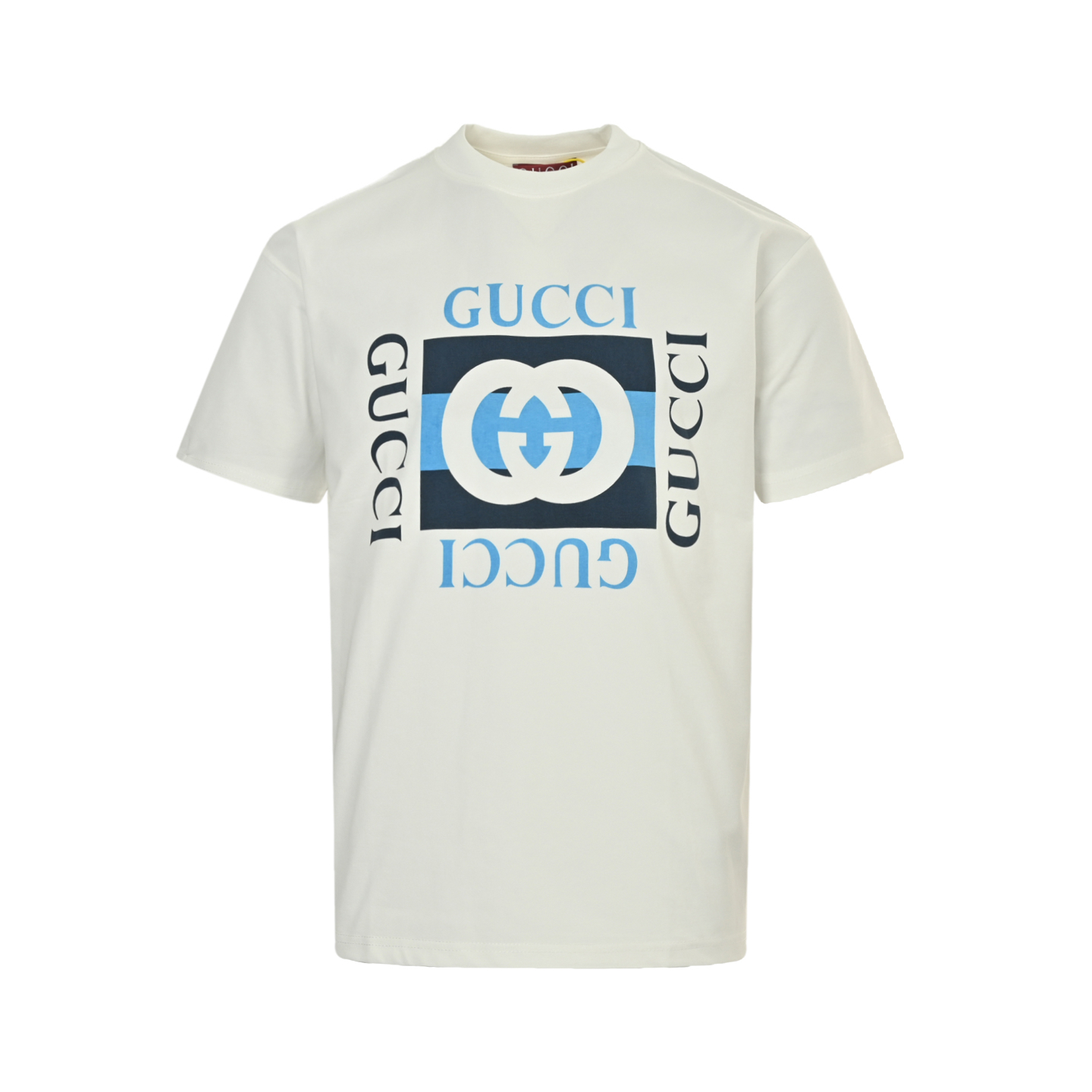 Gucci 25ss Double G logo print short sleeves