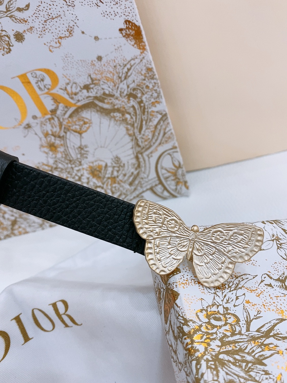 Dior Saddle Belt Cowhide Leather Belt 2.0CM Width