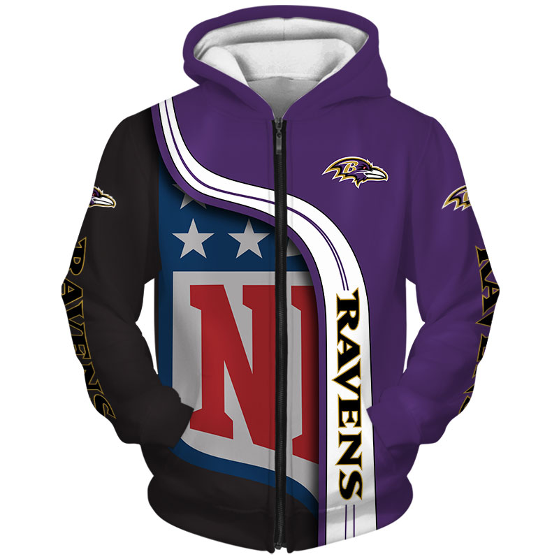 BALTIMORE RAVENS 3D HOODIE BBRR001