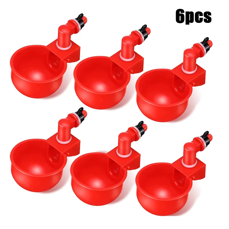 (🔥Early Christmas Sale- SAVE 48% OFF)  6PCS/SET Automatic Chicken Water Cup Waterer Kit-BUY 2 GET 1 FREE