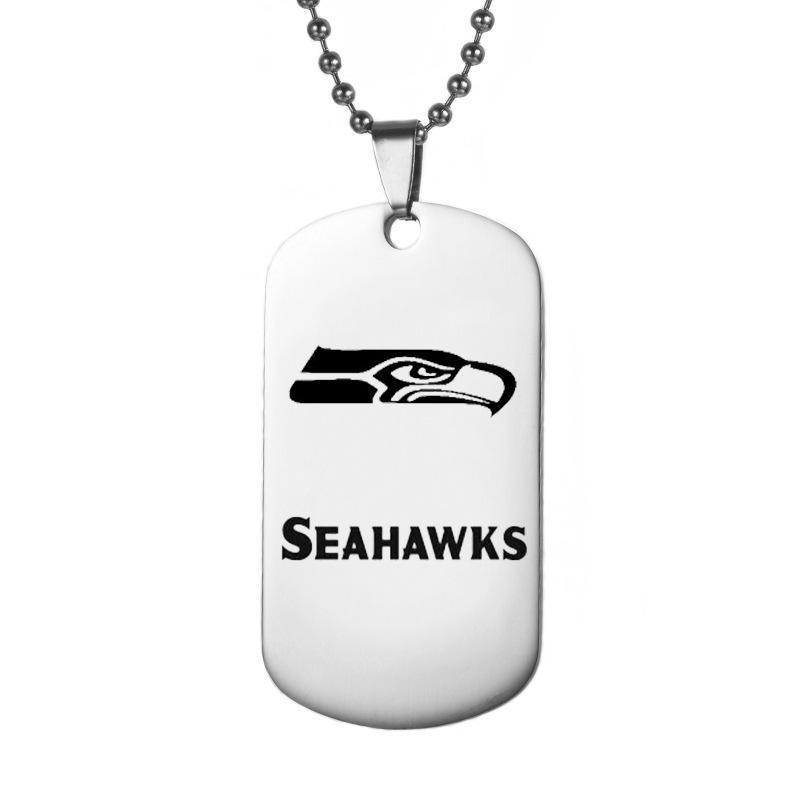SEATTLE SEAHAWKS TITANIUM STEEL DOG TAG
