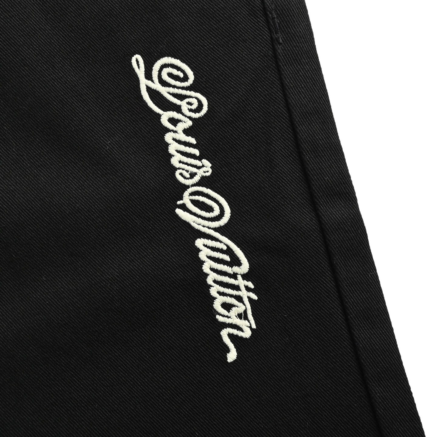 Louis Vuitton 25ss flared trousers with embroidered lettering on the back pockets