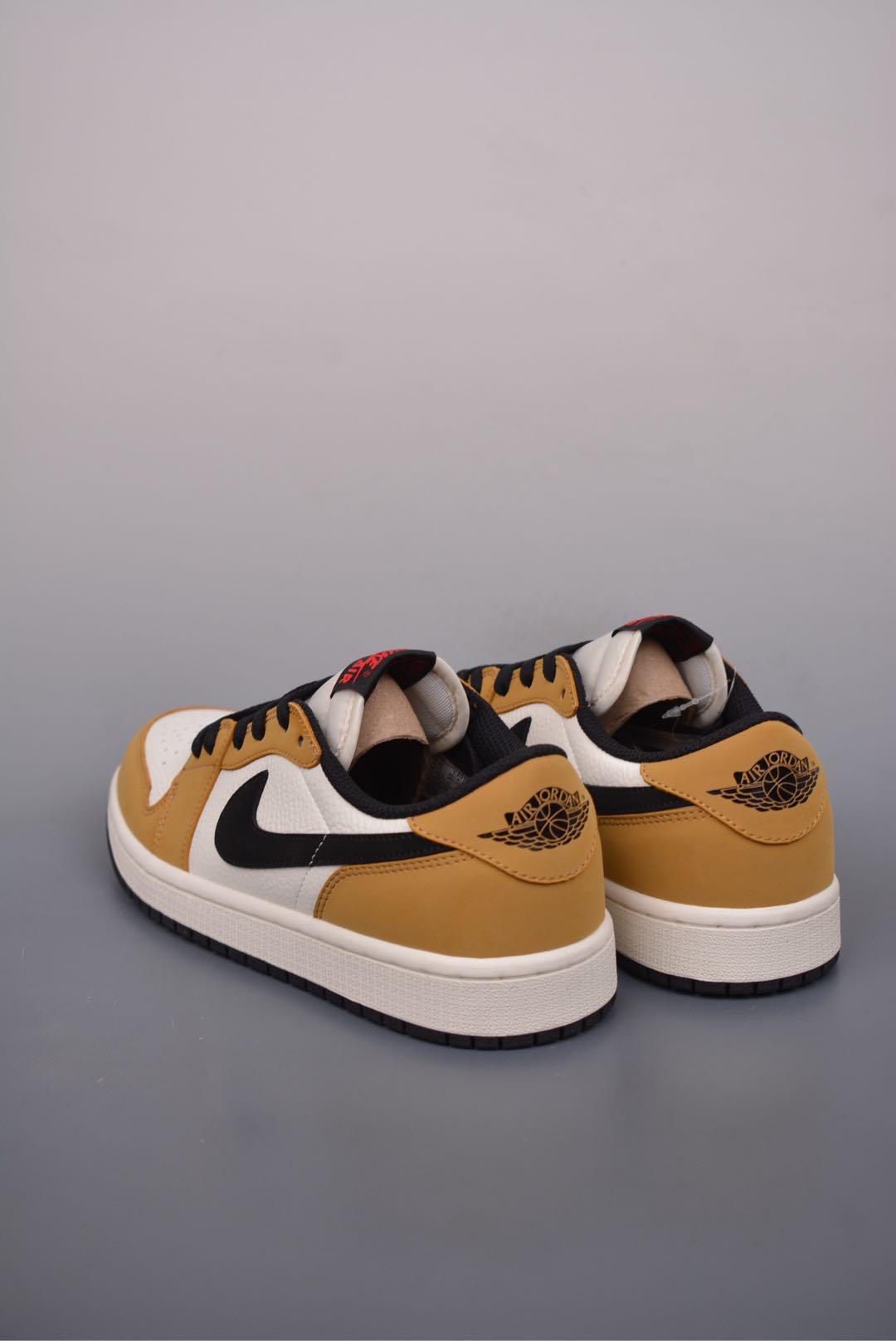 Nike Air Jordan 1 Retro Low OG Rookie of the Year Wheat Yellow Black and White CZ0790-107