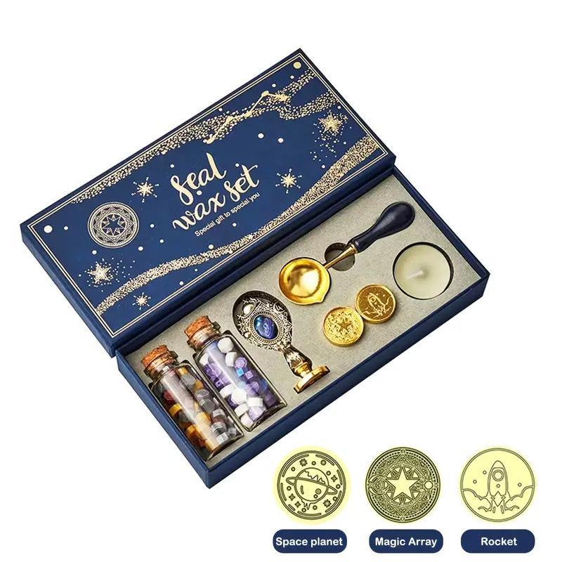 🎄Early Christmas Sale 49% OFF🎄Vintage Wax Seal Stamp Kit & Antique Feather Calligraphy Pen Set