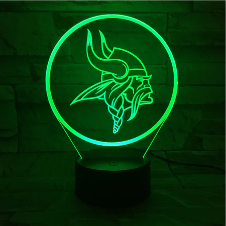 MINNESOTA VIKINGS 3D LED LIGHT LAMP