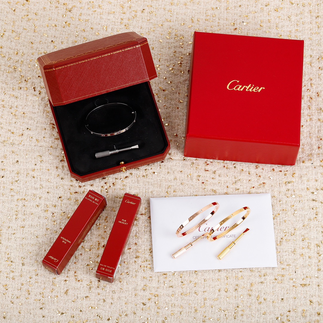 Cartier love narrow version 6 diamond bracelet