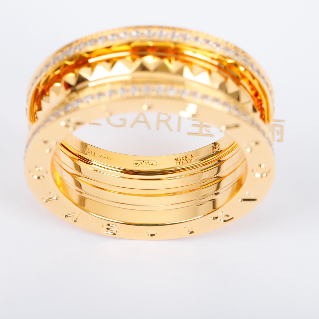 Bulgari narrow diamond ring