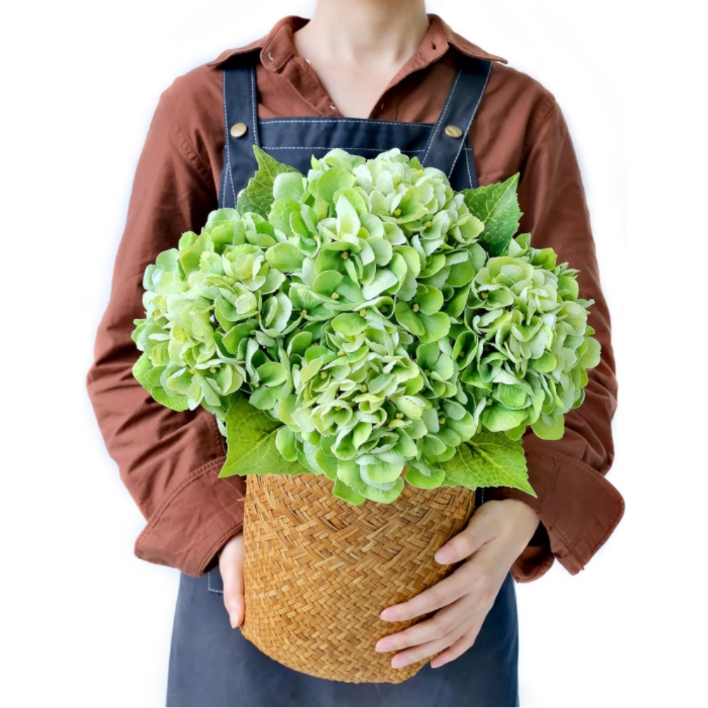 On Sale🔥21inch Outdoor Real Touch Artificial Hydrangea💐☀️UV resistant, Waterproof，Windproof🌪️(🎉Tips: 4 Píece Fills A Flower Pot)