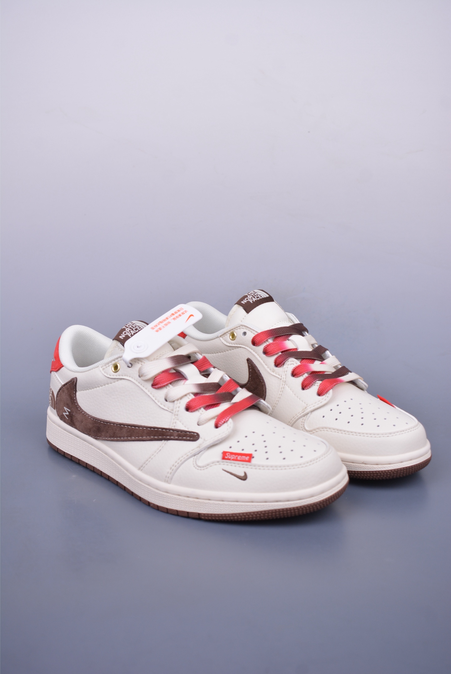 supreme x The North Face x Travis Scott x Nike Air Jordan 1 Low OG AJ1 basketball shoes SJ2068-898