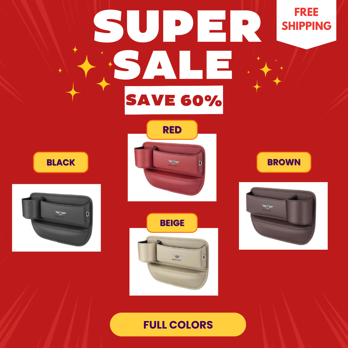 🔥HOT SALE 50% OFF 💖Car leather cup holder gap bag
