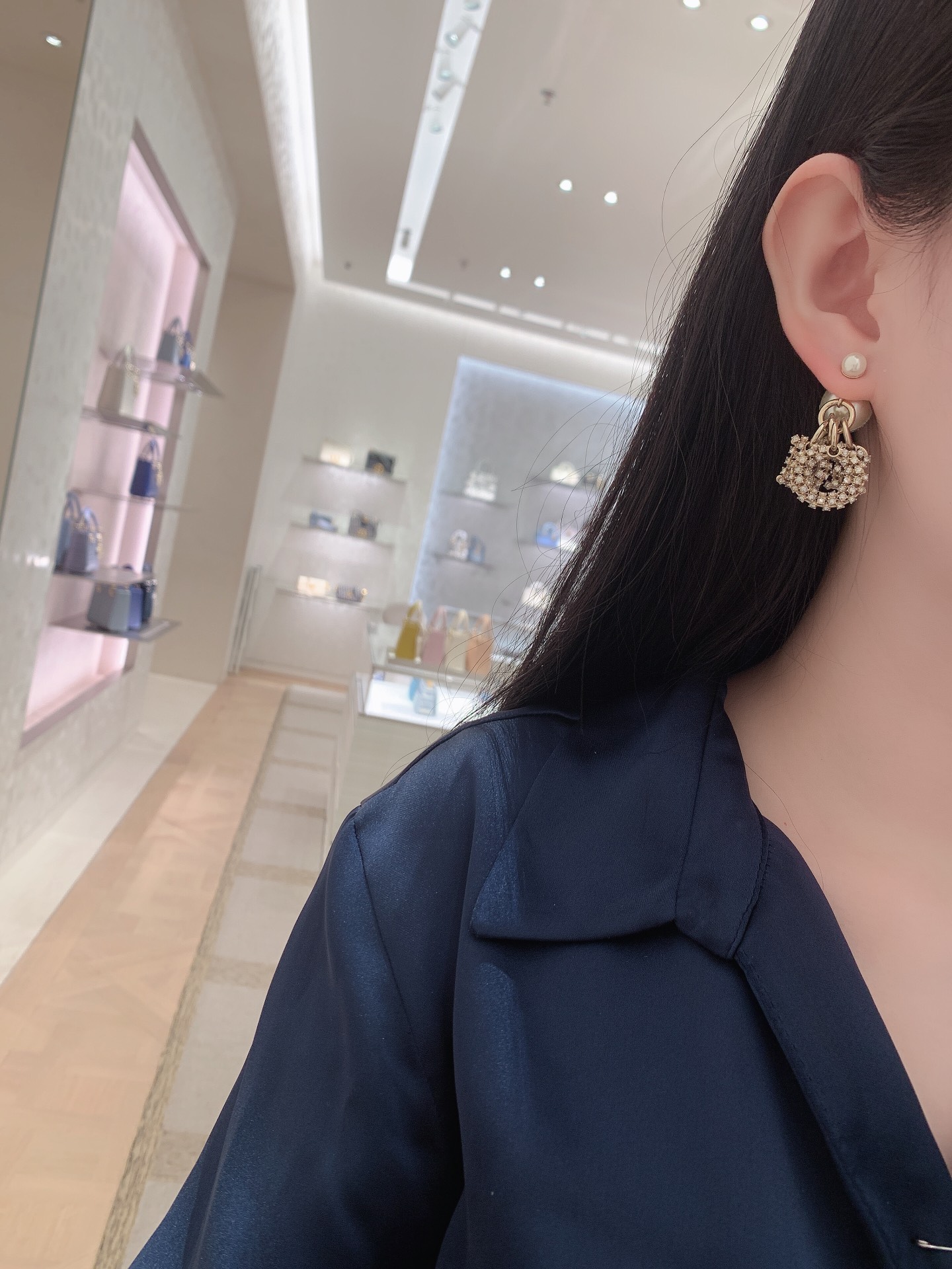 Dior Alphabet Diamond Earrings