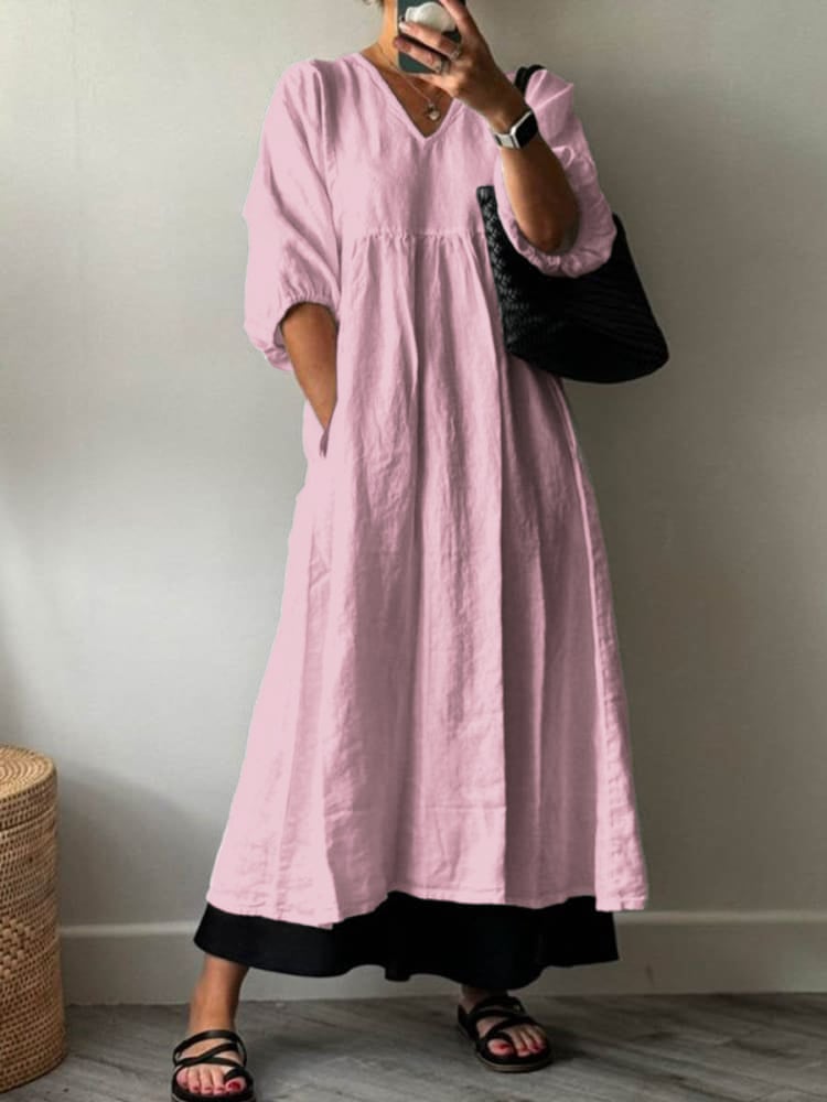 Women's Casual Loose Cotton Dress