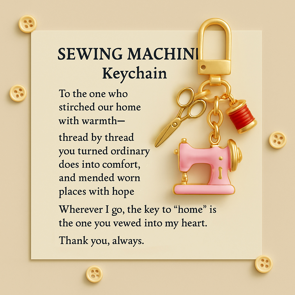 Sewing Machine Keychain