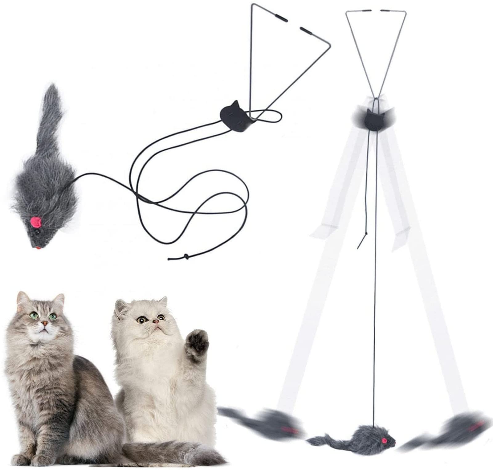 🔥 Last Day Promotion[49% OFF]-Hanging Door Bouncing Mouse Cat Toy-BUY 5 GET 3 FREE--FREE SHIPPING