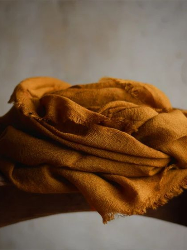 Vintage Frayed Hem Comfy Scarf