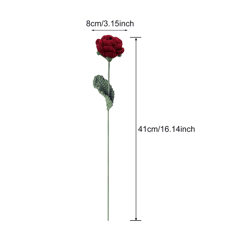 🔥Mother's Day Sale-[SAVE 50% OFF]--Handmade Knitted Rose-Never Fade