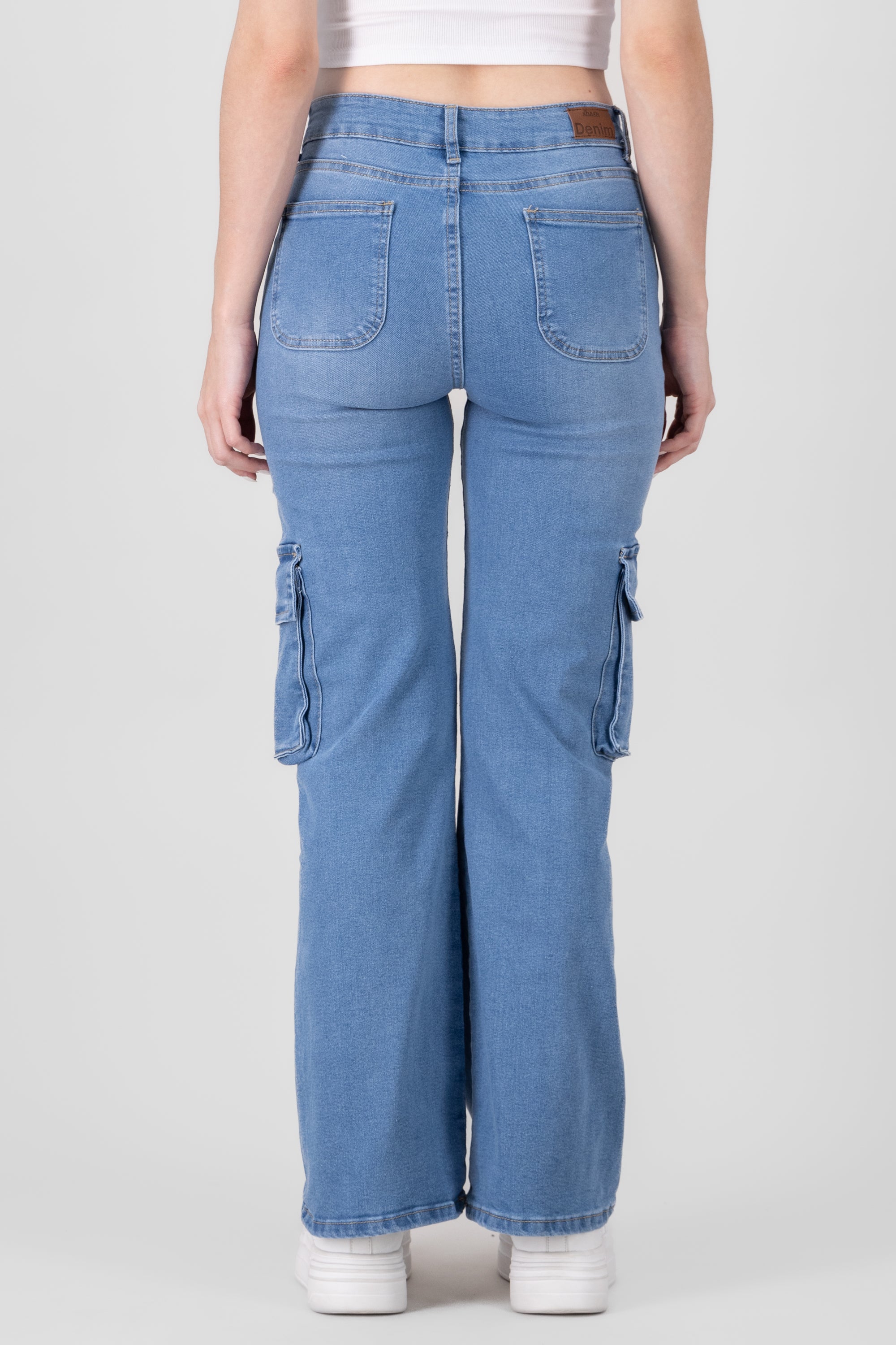 Asymetric Pockets Cargo Jeans