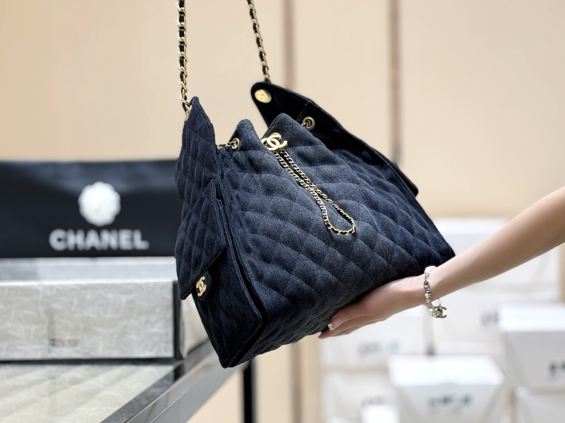 Chanel 25S Spring/Summer Collection Large Denim Handbag AS5311 00158
