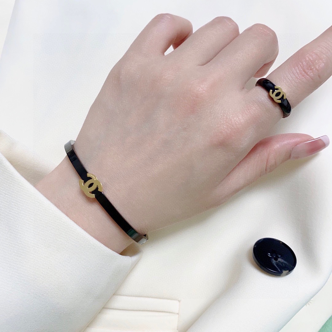 Chanel carbon black bracelet