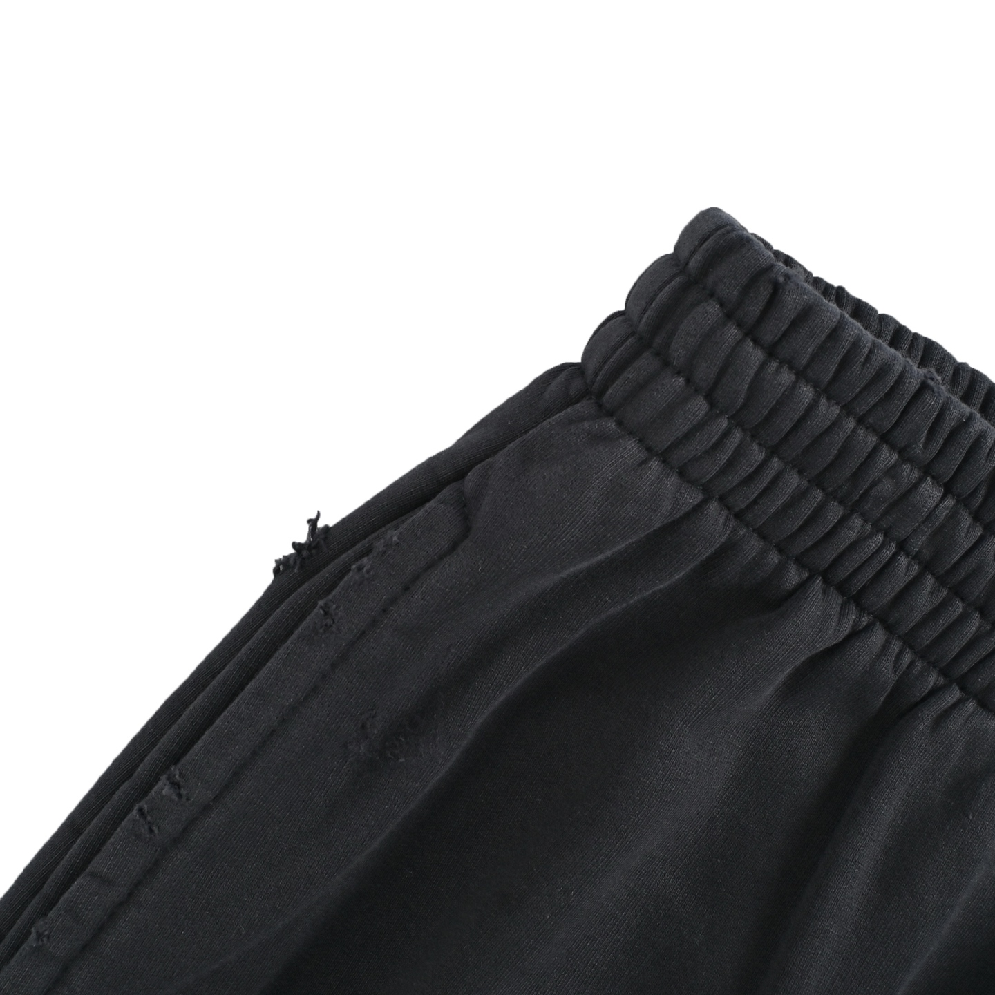 Balenciaga 25ss heavy batik washed embroidered wide-leg trousers