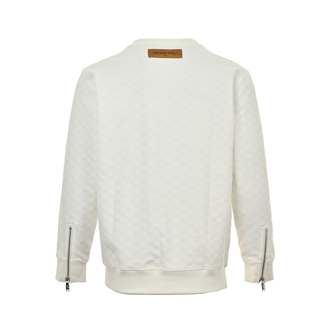 Louis Vuitton 24Fw Checkerboard Crew Neck Sweatshirt