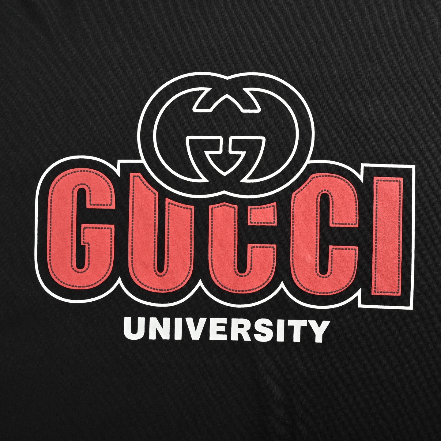 Gucci 25ss short sleeves with lettering print on chest