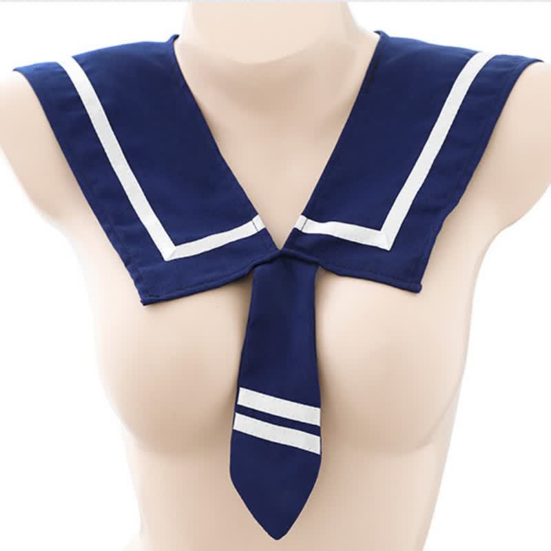 Cosplay Sailor Collar Hollow Out One-piece Uniform Lingerie