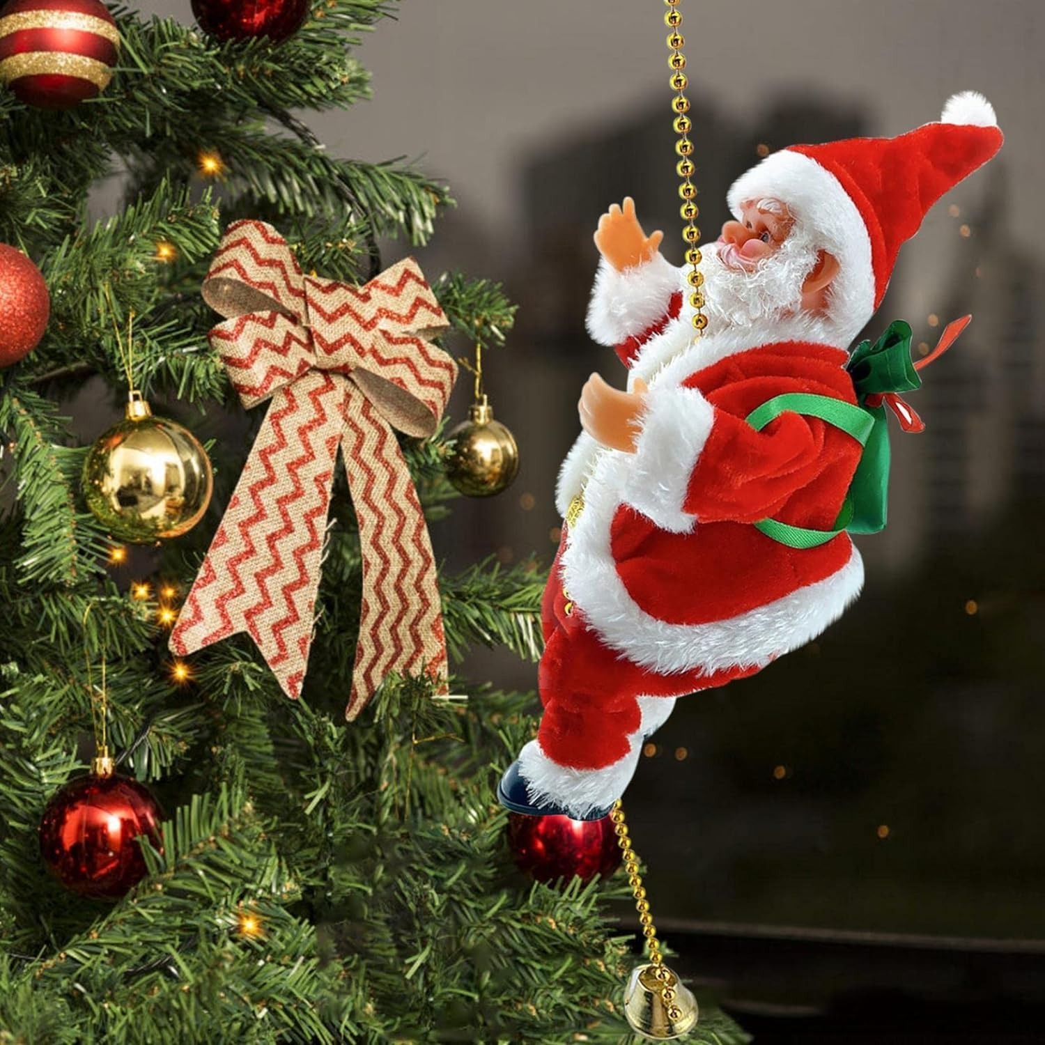 🎄Early Christmas Sale - 50% OFF🔥Electric Santa Climbing Rope Decoration