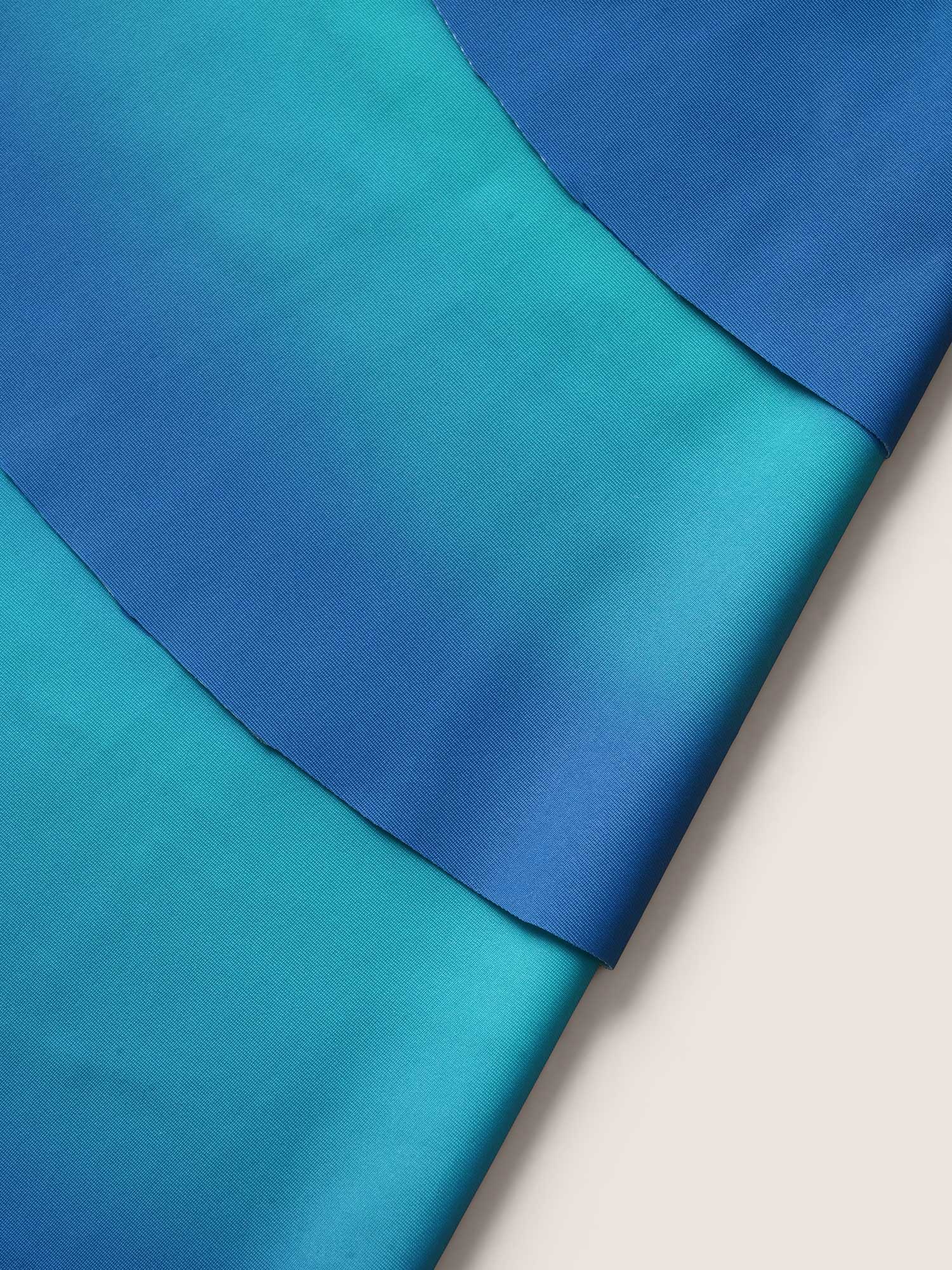 V Neck Ombre Tiered Ruffles Swim Top